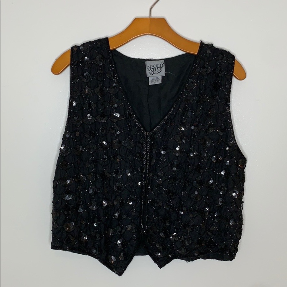 Vintage Beaded Sweet Sue Vest